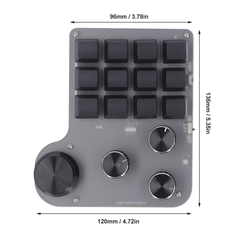 USB Mini Macro Mechanical Gaming Keyboard Programmable USB C BT