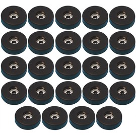 Adam Hall Hardware 4906 M24 AH - Set of 24 Rubber Feet in a Bag, 38 x 10 mm, Black