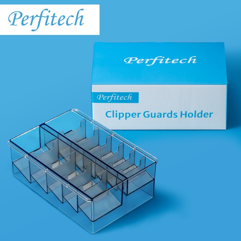 Perfitech Clipper Guard Holder Organizer with 12 Slots, Sturdy PC