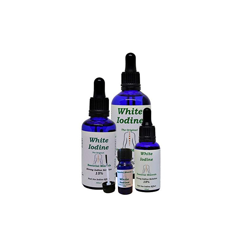 50ml 15% White Iodine Solution - Max Strength Decolourised Clear