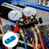 PATIKIL Air Manifold, 2 Way 5 Port PT 1/4" Aluminum