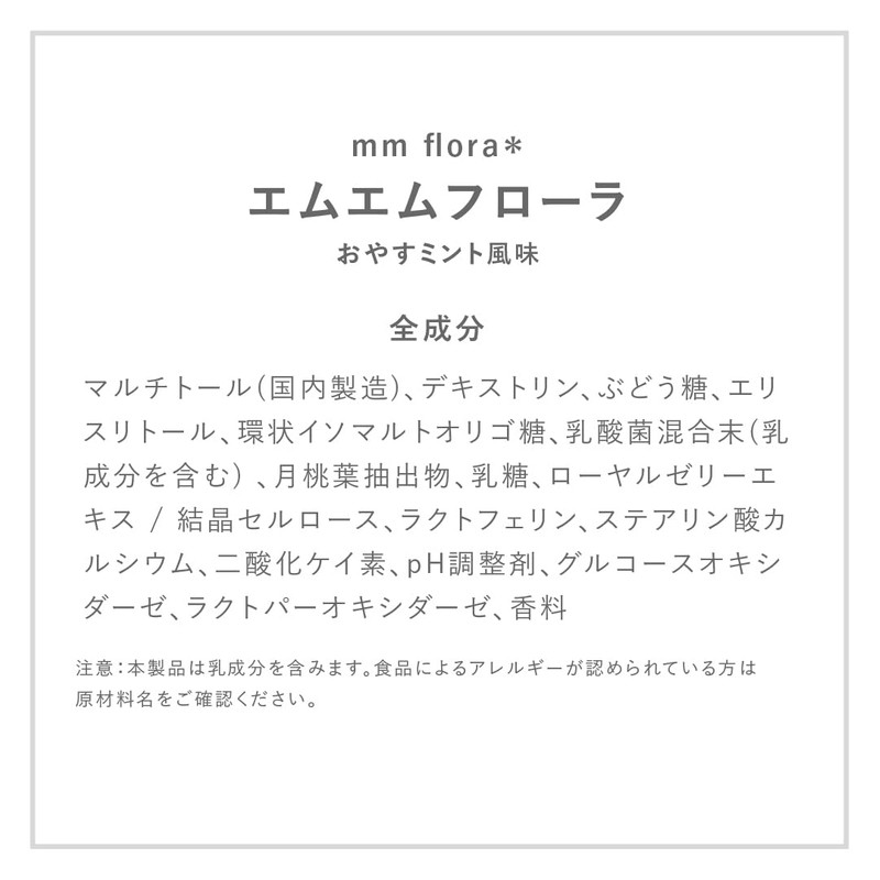 Talk about TV CM! (Official) mm flora Mint Flavor, Set