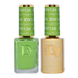 DND Gel Diva Polish Set - 1 each of Gel Polish and Nail Polish, 126 Camp Cacti, 0.5 Fl Oz