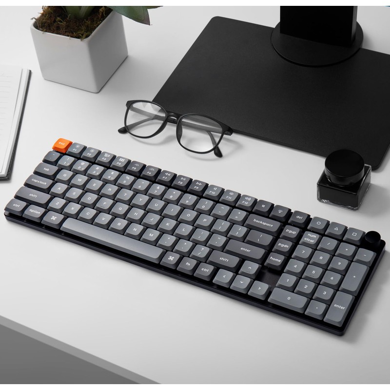 Keychron K17 Max 96% Layout Ultra-Slim Wireless Custom Mechanical Keyboard,