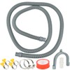 TIMESETL 2m Washing Machine Hose Extension, Washing Machine Pipe，Washing Machine