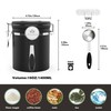 Miscedence Coffee canister for ground coffee with Scoop Date Tracker