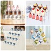 Right angle 3-layer Acrylic Risers, Clear Rectangular 8cm Wide Tiered