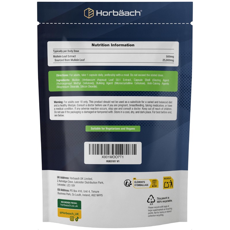 Mullein Leaf Extract 25,000mg | Max Strength Formula for Men