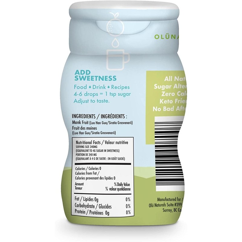 SweetMonk - 100% Pure Original Monk Fruit Sweetener Liquid Sugar
