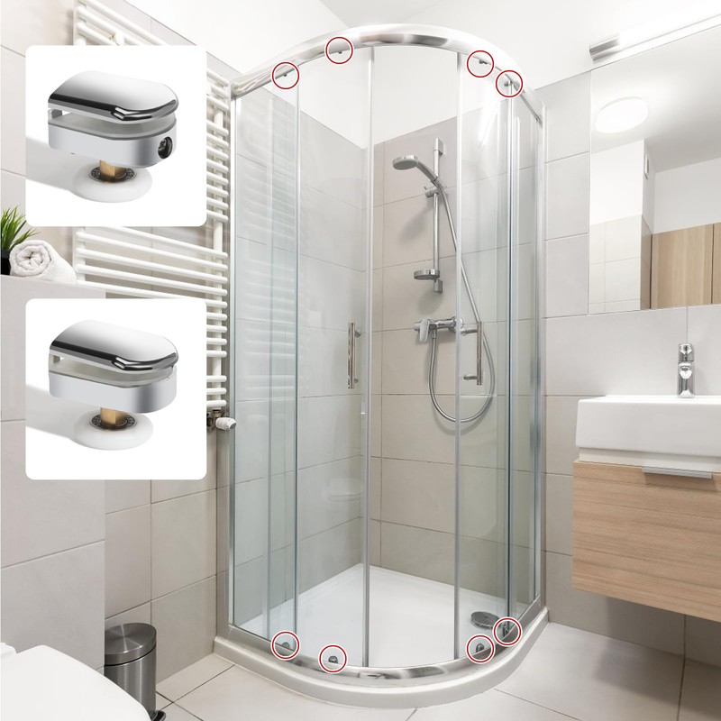 Cokritsm Shower Door Rollers, 25 mm, Shower Cubicle Rollers, 8