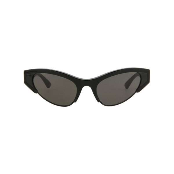 Bottega Veneta Cat Eye Sunglasses Black Black Grey Luxury Eyewear
