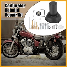 Partuto 2 Kits Motorcycle Carburetor Repair Rebuild Parts for Honda Shadow VLX 600 1994-2003 Carb Repair Tools Replacement