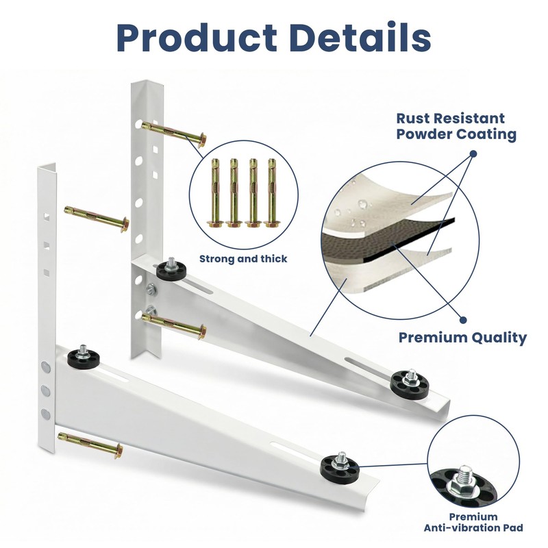 Mini Split Wall Mounting Bracket for 9000-18000 BTU Universal Air