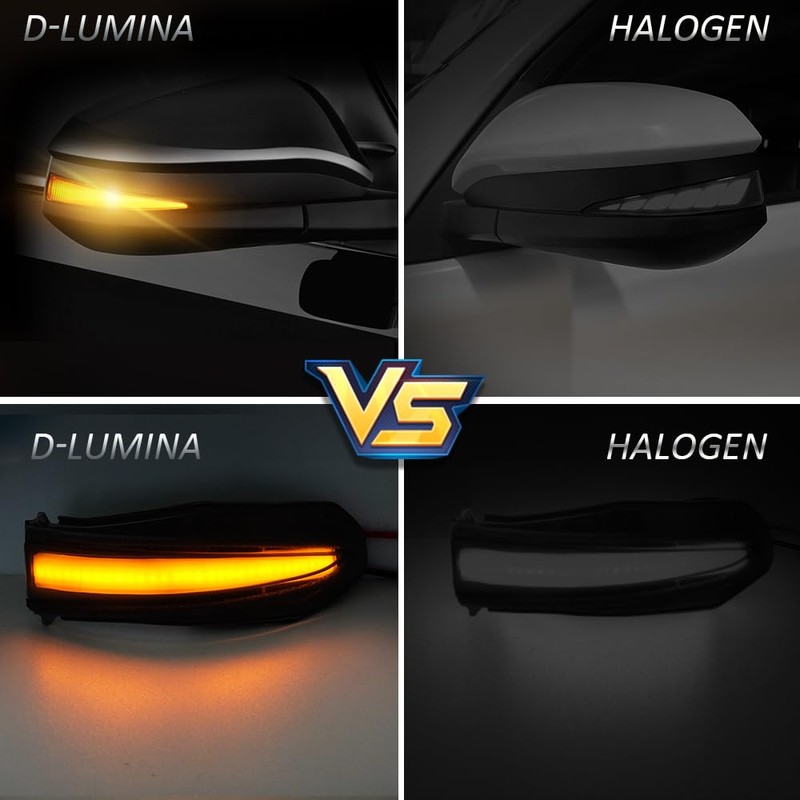 D-Lumina Sequential LED Side Mirror Turn Signal Lights Smoked Lens