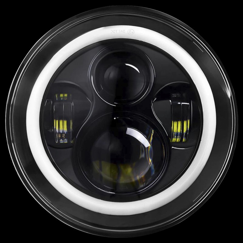us- 2pcs Fit Mack R Series 7'' Inch Round LED