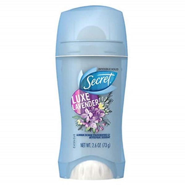 Secret Invisible Solid Deodorant Luxe Lavender 2.6 oz (Pack of 2)