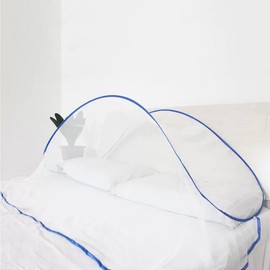 One-Touch 2-Person Face Mosquito Net Blue
