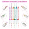 Curve Highlighter Set, Roller Dual Tip Curves Highlighter, Hand Account