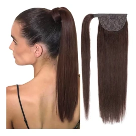 Beautyonline 50 Cm 100% Cola De Cabello De Cabello Humano En Marrón