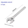 XUANJINHU Adjustable Wrench 6 Inches, Drop Forged, Chrome Plated And
