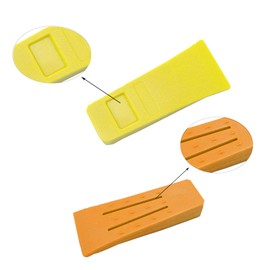 Eruceky Pack of 2 Plastic Felling Wedges, Tree Wedges, Tree Felling Wedges, Forestry Accessories Forest, for Controlled Tree Felling (Orange Colour, Yellow)