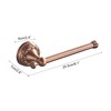 Red Copper Bath Roll Toilet Paper Holder, Wall Mounted Red