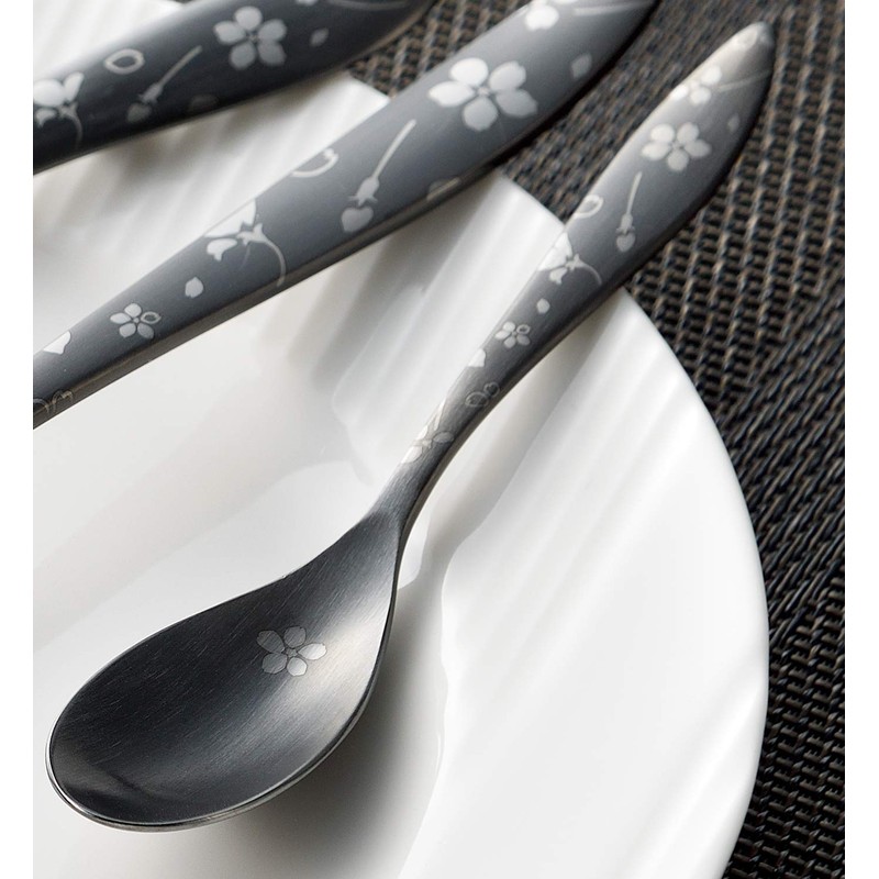 Yokoyama ECTB-301 Cutlery Set, Tsubanjin Takumi, Black, Sakuragin, Cutlery, 2