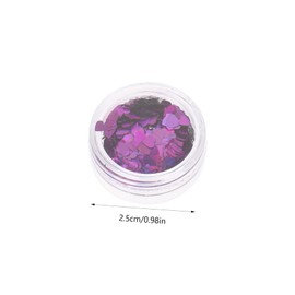 Baluue Heart Nail Glitter Flakes for Manicure Festival Accessories for Nails Body Individual Color Packaging for Easy Use