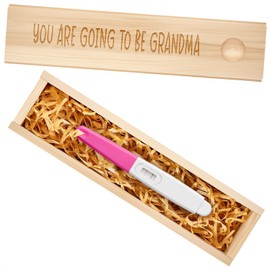 sweethomegift Pregnancy Announcement for Grandparent Grandma, Pregnancy Test Keepsake Box, Baby Announcement Reveal Gifts Ideas for Husband Grandparents Dad Aunt and Uncle