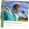 CORHAD 2pcs Golf Weighted Practicing Rings for Swing Training Lightweight