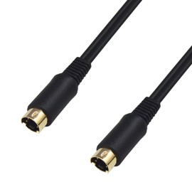 F-Factory S Terminal Cable, 3.3 ft (1 m), Video Cable, S-Terminal Plug (Male) 3.3 ft (1 m), High Purity 99.996% OFC Oxygen Free Copper Cable FVC-126-1m