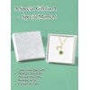 JIYVY32 Emerald Necklace May Birthstone Sun Moon Necklace for Women