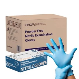 BNM Health Blue Nitrile Disposable Gloves, 4 Mil, 100 Count (1000 Extra Small Blue 4 Mil)
