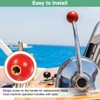 M METERXITY 4-Pack Threaded Ball Knobs, M12 Female Thread 40mm