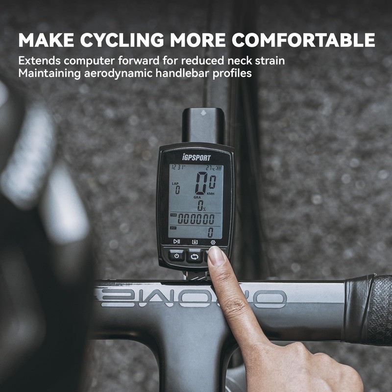 ROCKBROS Aero Bike Computer Mount Carbon Fiber Out Front
