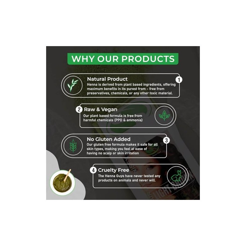 3 Pack Light Brown Henna Hair & Beard Dye /