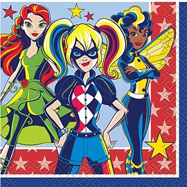 Super Hero Girls Beverage Napkins, 16ct