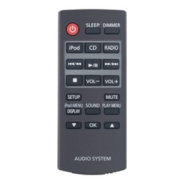 WINFLIKE N2QAYC000058 Remote Control Replacement fit for Panasonic Compact Stereo System SC-HC27 SCHC27 SC-HC27DB SCHC27DB SC-HC27DBEBK SCHC27DBEBK SC-HC27GN SCHC27GN SC-HC271 SCHC271 RemoteController