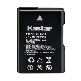 Kastar 4-Pack EN-EL14 Battery and LCD AC Charger Compatible with Nikon BG-2V 905-19050-00000-01, D5100/D5200/D5300, BG-2G 905-19023-00000-01, D5500/D5600, BG-2TIR 905-19035-00000-01 Battery Grip