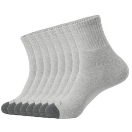 WANDER - Calcetines deportivos para hombre, 8 pares de calcetines gruesos para correr para hombre y mujer, calcetines de algodón 7-9/9-12/12-15