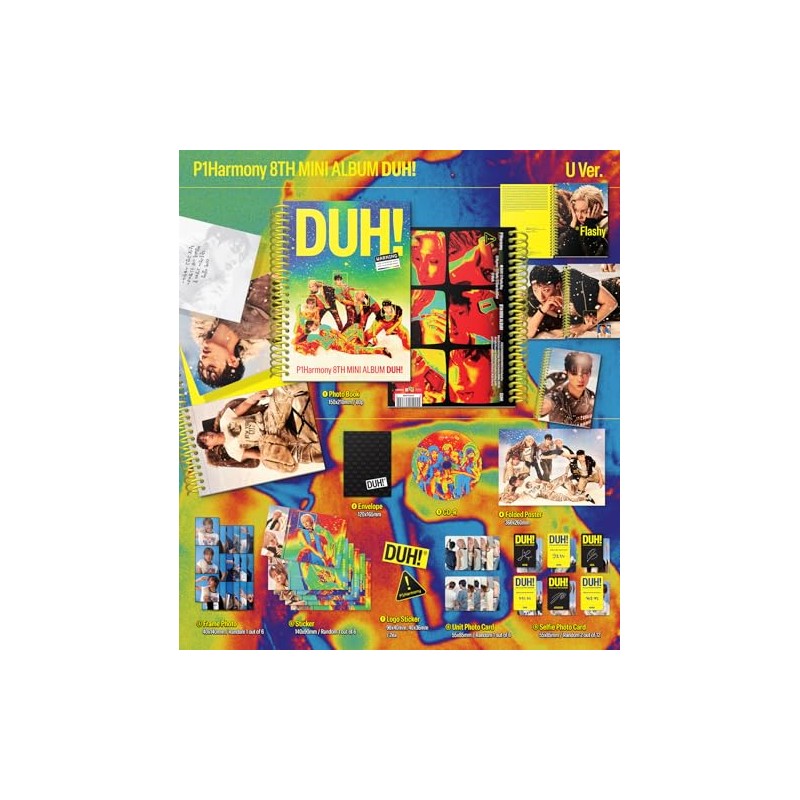 【ランダム】P1Harmony 8th Mini Album /DUH!(CD)