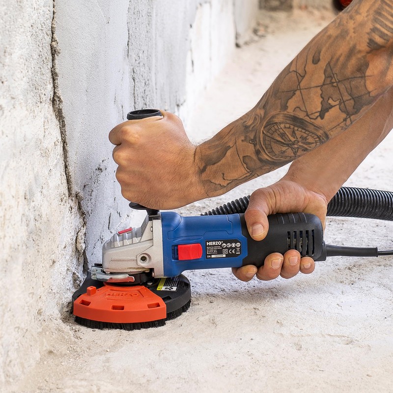 HERZO Surface Grinding Dust Shroud for Angle Grinder, Universal 4.5"/5"