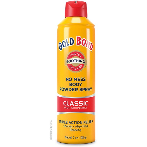 Gold Bond No Mess Spray Powder Classic, 7 Ounce