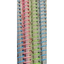 Boflex Spiral Coil Binding, 12 Coils Included, Spiral Binding Coil, Notebook Coil, 13mm