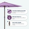 PatioKingdom 11FT Patio Umbrella,Outdoor Umbrella with Push Button Tilt and