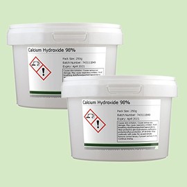Calcium Hydroxide 95% 2 x 250g (500g) Including Delivery