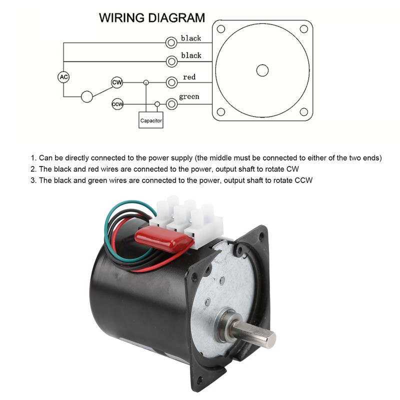 AC Synchronous Motor 14W Permanent Magnet 2Way High Torsion Central
