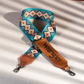 Wrangler Strap Western Purse Straps Replacement Crossbody Handbag Adjustable Aztec Wide Guitar Strap STP-3002TQ