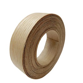 ebpsneer Real Red Oak 1-1/2 inch ×26ft Wood Veneer Edge Banding Roll,Pre-glued Iron On Wood Veneer Edging-Backed with Hot Melt Adhesive-Flexible Wood Veneer Edgebanding for Furniture Restoration