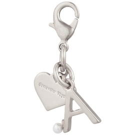 Samantha Vega 71910280441 Women's Zipper Top Charm, Silver, Silver